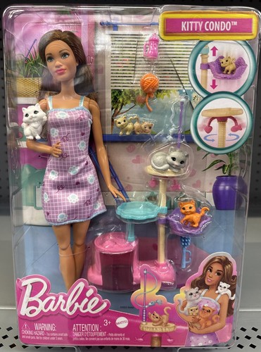 Jouet Barbie Kitty Condo - Maison De Jeu Pour Poupée Et Chats - Neuf En Boîte