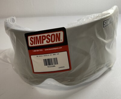 #ad NEW Simpson Motorcycle 89206MA Outlaw Bandit Helmet Replacement Shield Gold $39.95