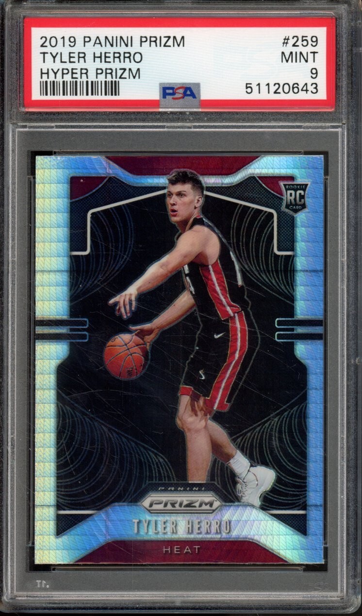 2019-20 Panini Prizm TYLER HERRO #259 RC Rookie Hyper PSA 10 Miami Heat
