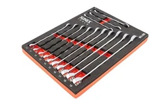 Sunex 9911m 13 Pc. Vgroove Metric Wrench Set In Eva Foam 7mm19mm