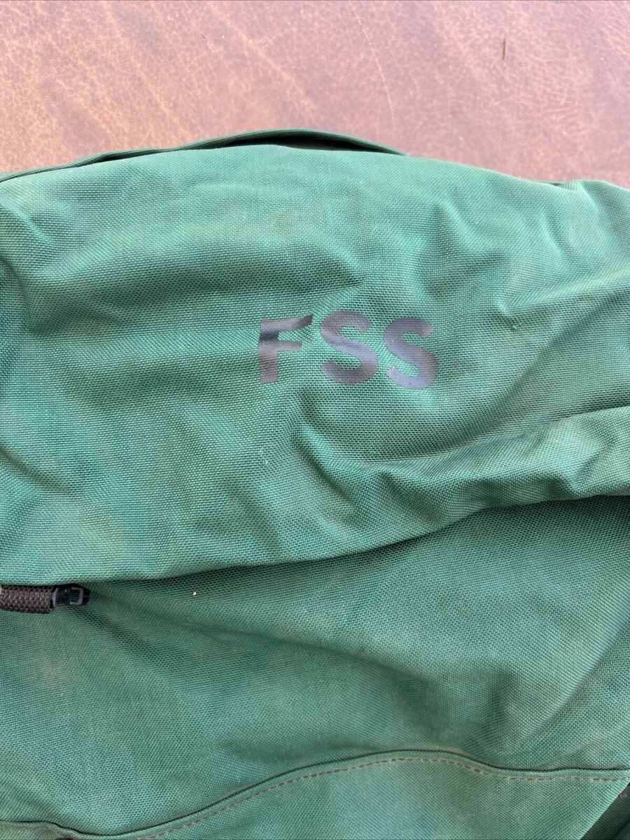FSS Forest Service Packsack Benchmark Green Backpack Made in FSS Forest Service Packsack Benchmark Green Backpack Made in