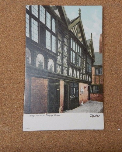 Derby House Chester Tinted card .undivided back unposted XC1 - Picture 3 of 4