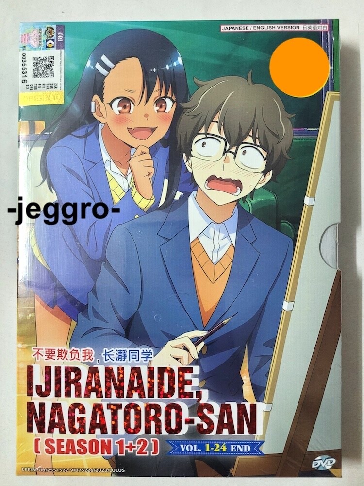 Anime DVD Ijiranaide, Nagatoro-san Season 1 + 2nd Attack Vol. 1-24