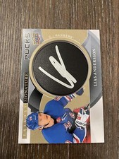 2018-19 Upper Deck Trilogy #SP-LA Lias Andersson Signature Pucks