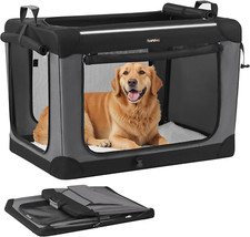 Collapsible Dog Crate, 36-Inch Portable Dog Travel Crate for Large Dogs, Oxford