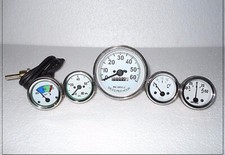 Willys Mb Jeep Ford Gpw Cj Speedometer Temp Oil Fuel Amp Gauges White Face Willys Mb Jeep Ford Gpw Cj Speedometer Temp Oil Fuel Amp Gauges White Face