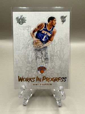 2020-21 PANINI COURT KINGS OBI TOPPIN WORKS IN PROGRESS RC #2