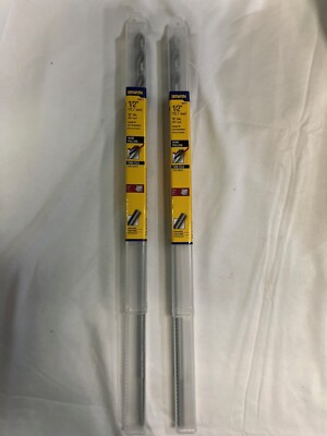 2-Pack IRWIN 1890711 Straight Shank Installer Drill Bit for Wood, 18'' by 1/2''