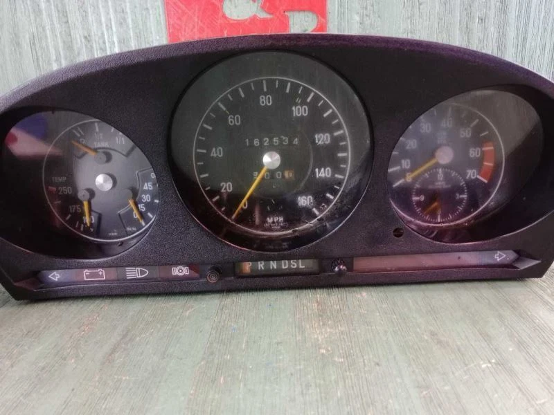 Mercedes 450SEL 1972 1973 1974 velocímetro medidor cuadro de instrumentos con tacómetro Foto 2 de 4