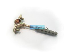 Collare fermatubo D. 12 collarino per tubi ferma tubo con vite e tassello Pz 3