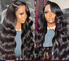 13X6 Body Wave Lace Front Wig-Human Hair Pre Plucked 180 HD Transparent 26 In