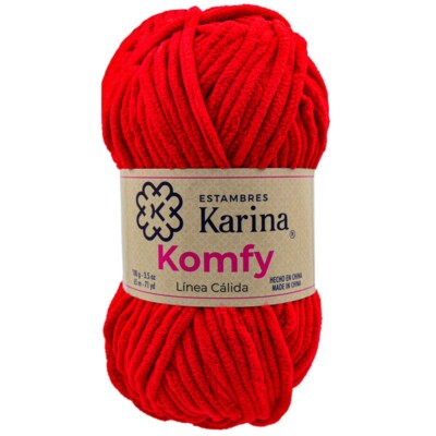 KOMFY SOFTLY YARN WITH CHENILLE TEXTURE, SIMILAR TO VELLUTO 3.5 OZ - 71YD