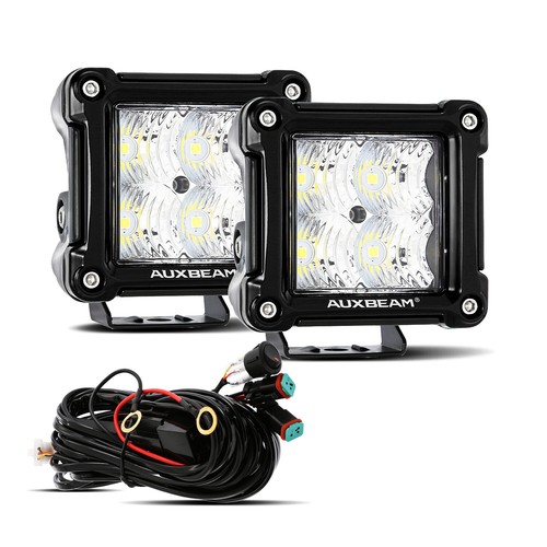 AUXBEM 2X 3Inch LED Cube Pods Work Lights Bar Flood Fog Lamps For Off Road 4X4 - Foto 10 di 12