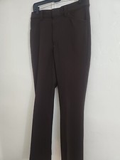 vintage brown polyester pants 70's farah disco flare 1970's 31 W 33L 70's