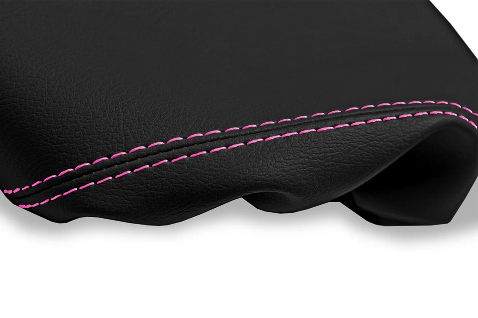 Se adapta a Nissan 300ZX Z32 1990-1996 tapa de consola de PVC cubierta de puntada rosa Foto 4 de 4