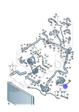 Engine Coolant Overflow Vent Hose For Audi A8 S8 4.0 4.2 6.3L 11-16