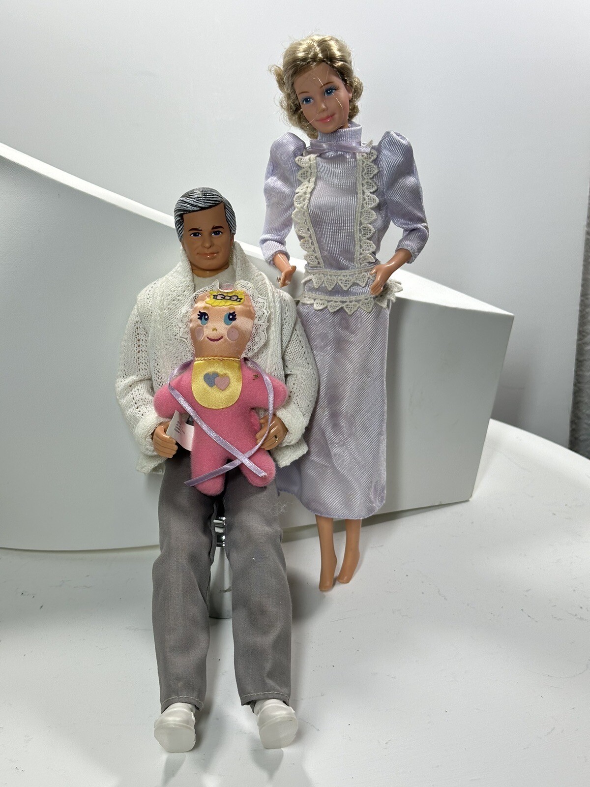 Mattel Barbie The Heart Family Grandma Grandpa Grandparents Dolls Stuffed Baby
