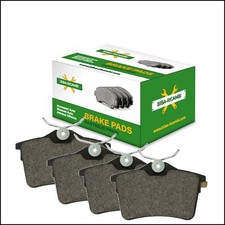 Set 4 Bremsbeläge Hinten Kompatibel für Peugeot