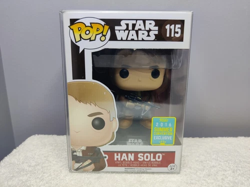 Funko Pop Star Wars Han Solo w/Bow Summer Convention Exclusive #115 w/Protector
