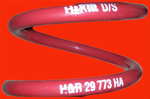 H&R 29773-2 rot 35mm VW Passat ab 96 Sportfedersatz Tieferlegungsfedern Fahrwerk - Bild 3 von 5