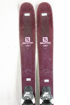18-19 Salomon QST Lumen 99 Used Womens Skis w/Bindings 159cm #089976