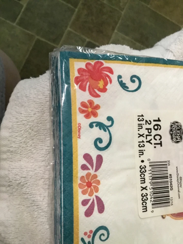 Elena of Avalor Disney Napkins Eight unopened Packages - Image 3 of 3