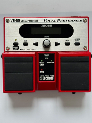 Boss VE-20 Vocal Performer Processor Multi-Effect Red Pedal Double 