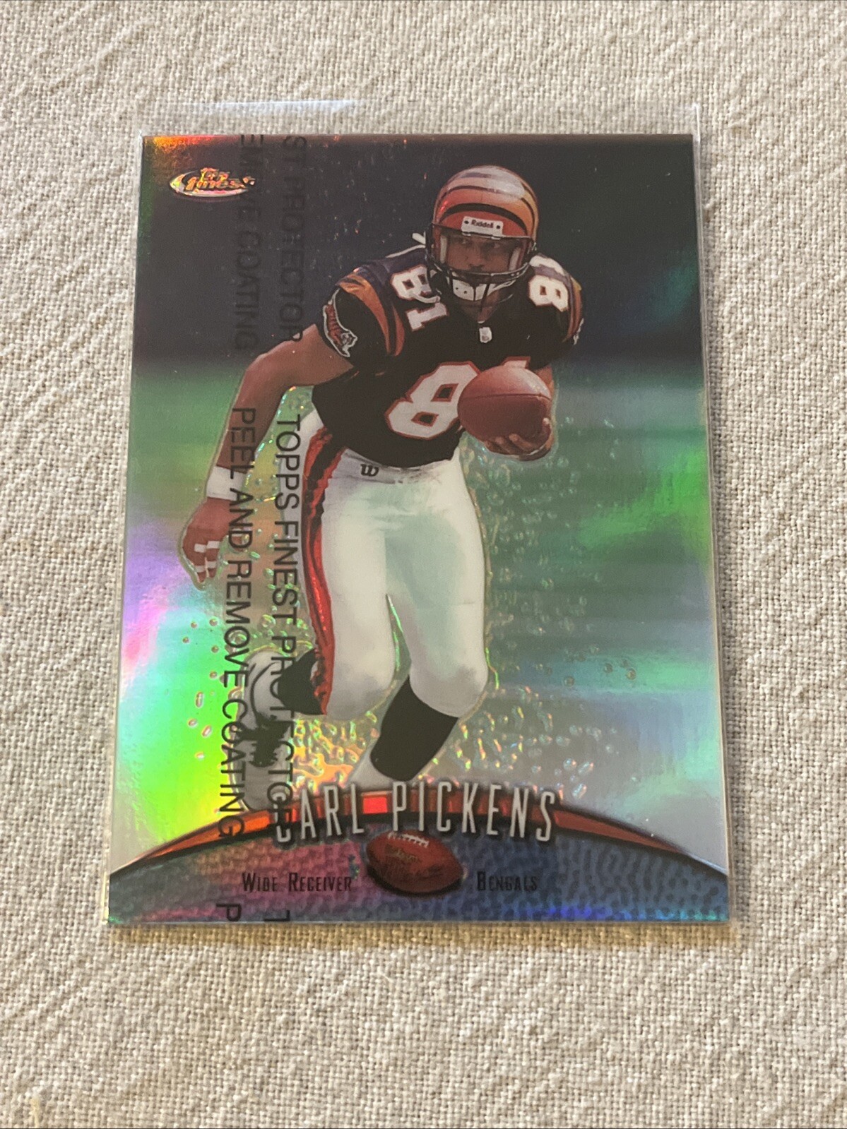 1998 Topps Finest Refractor #8 Carl Pickens