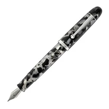Penlux Masterpiece Grande Fountain Pen in Koi - Black & White - Fine Point NEW