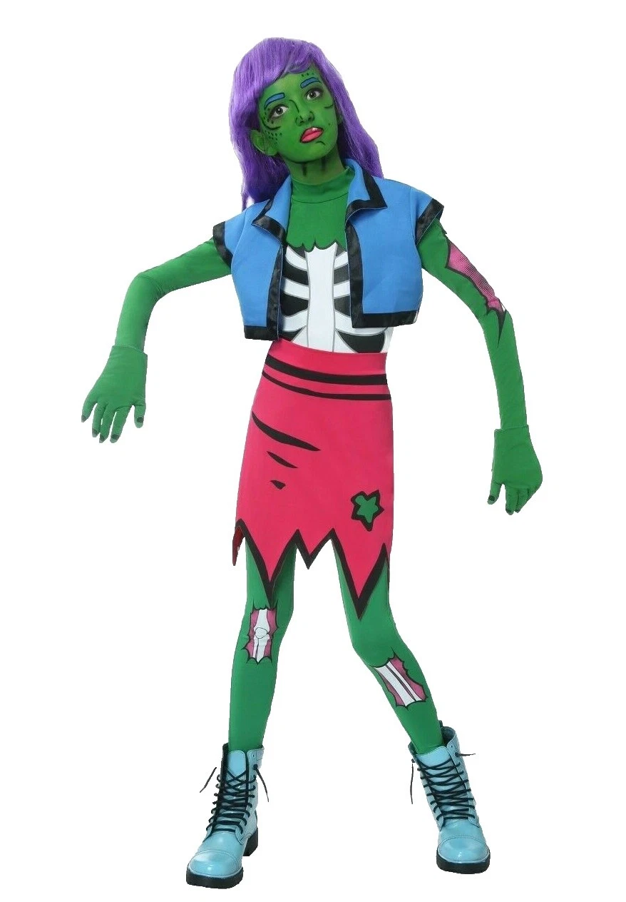 Disfraces Traje Completo Para Niñas Zombie