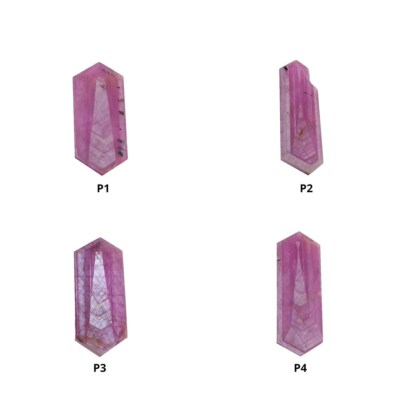 Rosemary Sheen Sapphire Gemstone Flat Slices Natural Untreated Hexagon Shape