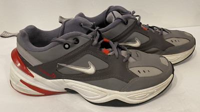 Nike Mens Size 10 - M2K Tekno Gray Red White Athletic Sneakers Shoes BV2519-001