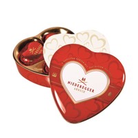 Niederegger Marzipan Herzen In Geschenkdose Zartbitter Schokolade 75G