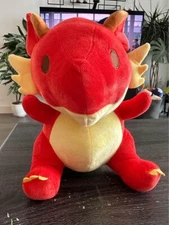 NEW Fukuya Red Dragon XL Plush 12"-14" Large Stuffed Animal