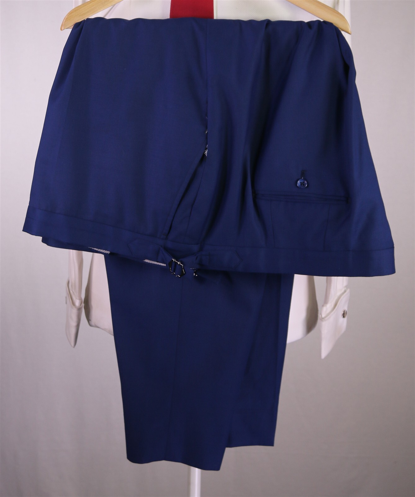 Custom Made! Solid Royal Blue 2-Btn Peak Lapel Wo… - image 10