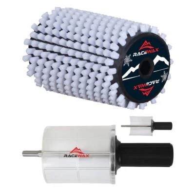 RaceWax Roto Bürste Nylon Set Rotorbürste 100mm Belag- Rotobürste SpeedStick Pro