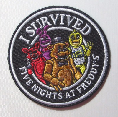 FIVE NIGHTS AT FREDDY'S I SURVIVED FIVE NIGHTS AT FREDDY'S 3'' EMBROIDERED PATCH