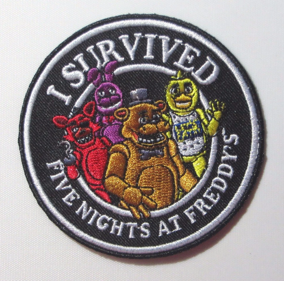 FIVE NIGHT'S AT FREDDY'S FIVE NIGHTS AT FREDDY'S I SURVIVED FIVE NIGHTS AT FREDDY'S 3" EMBROIDERED PATCH