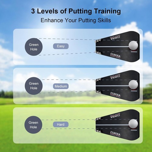 Golf Putting Tutor, Portable Golf Training Aid Putting Trainer, Putting Mirror T - Picture 3 of 6
