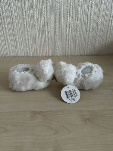 Jomanda Cream Soft Bear Baby Shoes Slippers Girls Boys Baby Size 0-6 Months BNWT - Picture 3 of 6