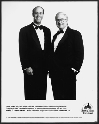 Siskel and Ebert Original 1990s Disney TV Promo Photo Gene Siskel