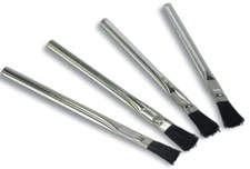 4 New 3/8" Acid/Flux/Glue/Oil/Cleaning/Paint/Hobby Brushes, 6" Long Brush