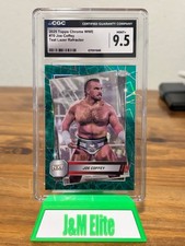 2025 WWE TOPPS CHROME #70 JOE COFFEY /175 TEAL LAZER REFRACTOR I CGC 9.5