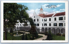 Postcard AL Mobile Alabama Main Building Spring Hill College C92