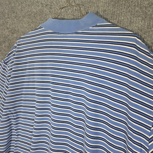 Polo Ralph Lauren camicia uomo 4XLT alta blu bianca righe arancione logo pony - Foto 11 di 11