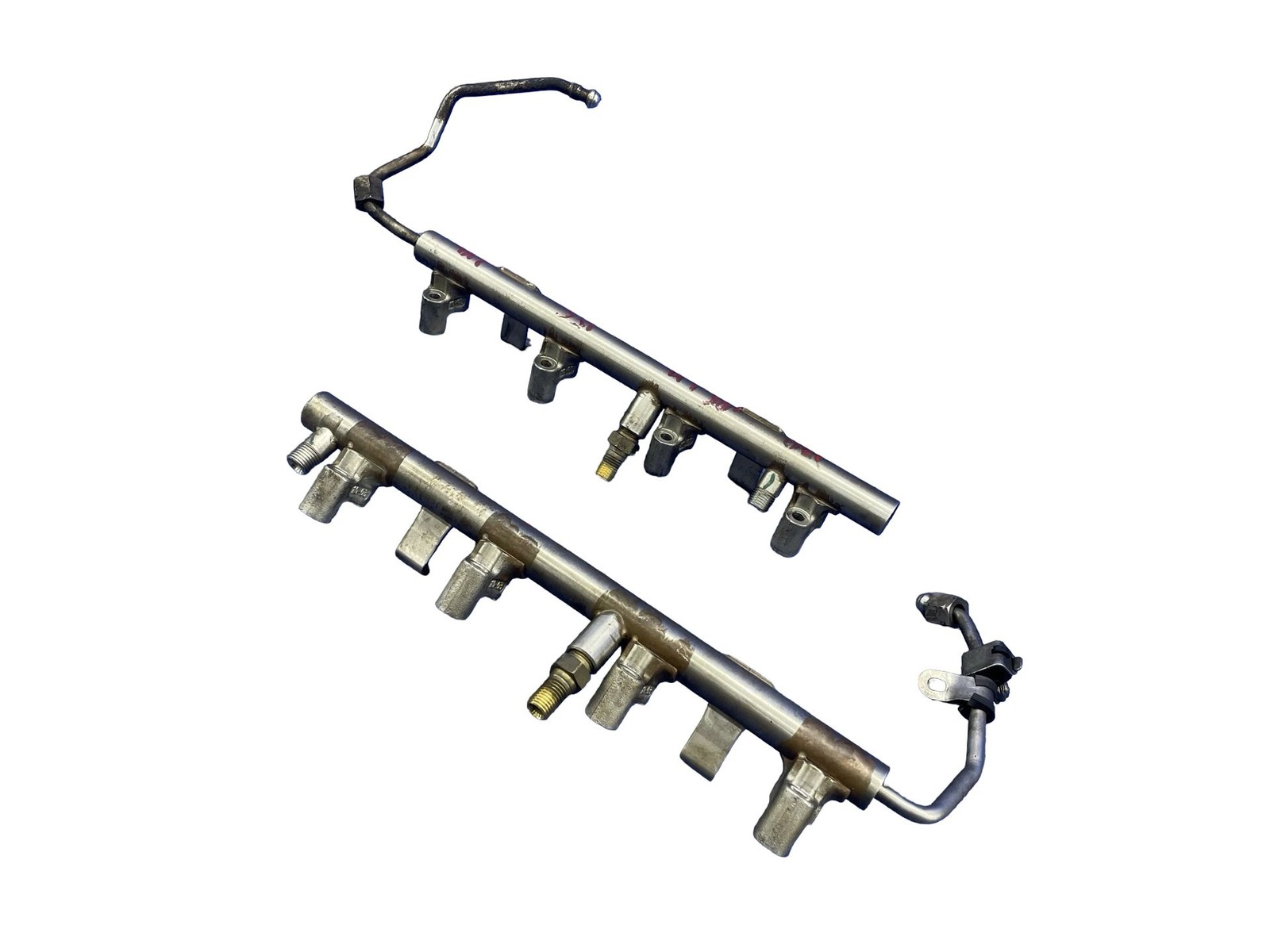 2008-2015 AUDI R8 TYPE 42 OEM AWD 4.2L LEFT RIGHT SIDE FUEL INJECTION RAIL SET