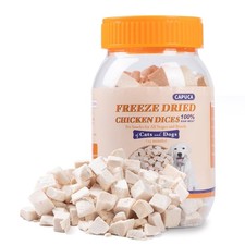 Freeze Dried Chicken Breast for Cats & Dogs &ndash; High Protein Training Treats, S...
