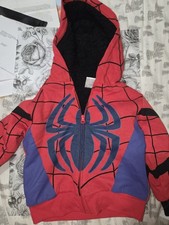 Spider man hooded jacket 2T