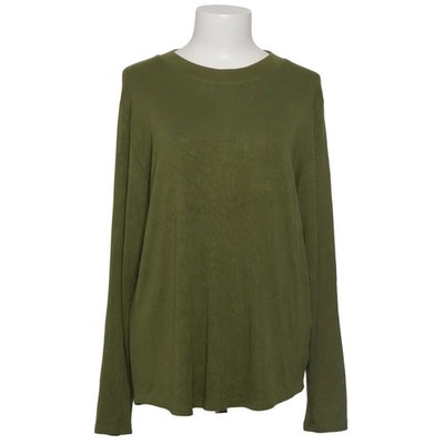 Page One, Strickpullover, Größe: 2XL, Grün, Einfarbig, Rippenstrick, Damen #K65