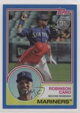 2018 Topps Silver Pack 1983 Design Chrome Series 2 Blue 7/150 Robinson Cano s3g